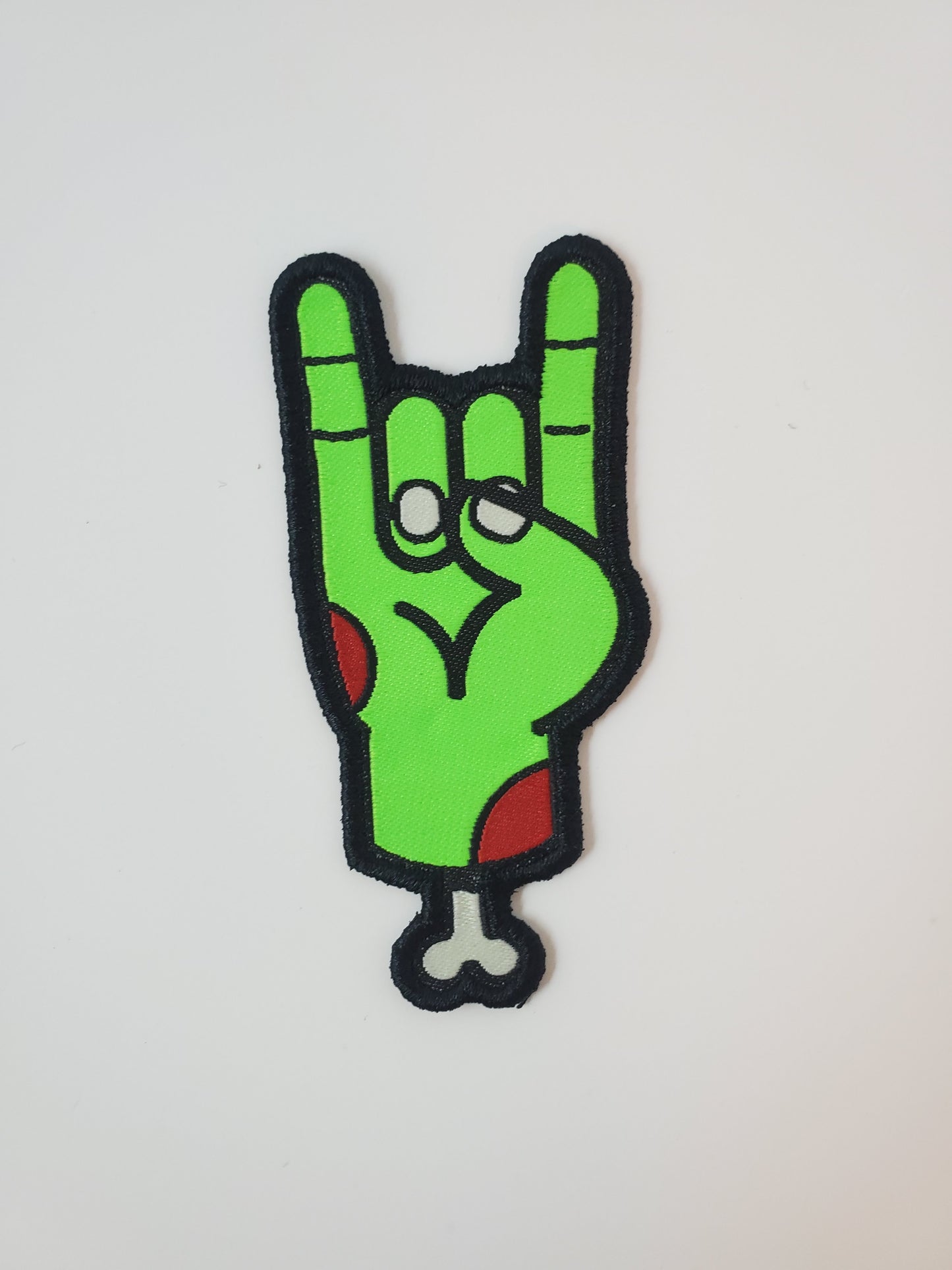 YOUTH "Zombie Rocker" Design Trucker Hat (Navy Mesh/ White/Navy Fabric)